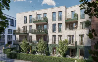 KVB Eigentumswohnung Harvestehude Hofseite 3D Visualisierung